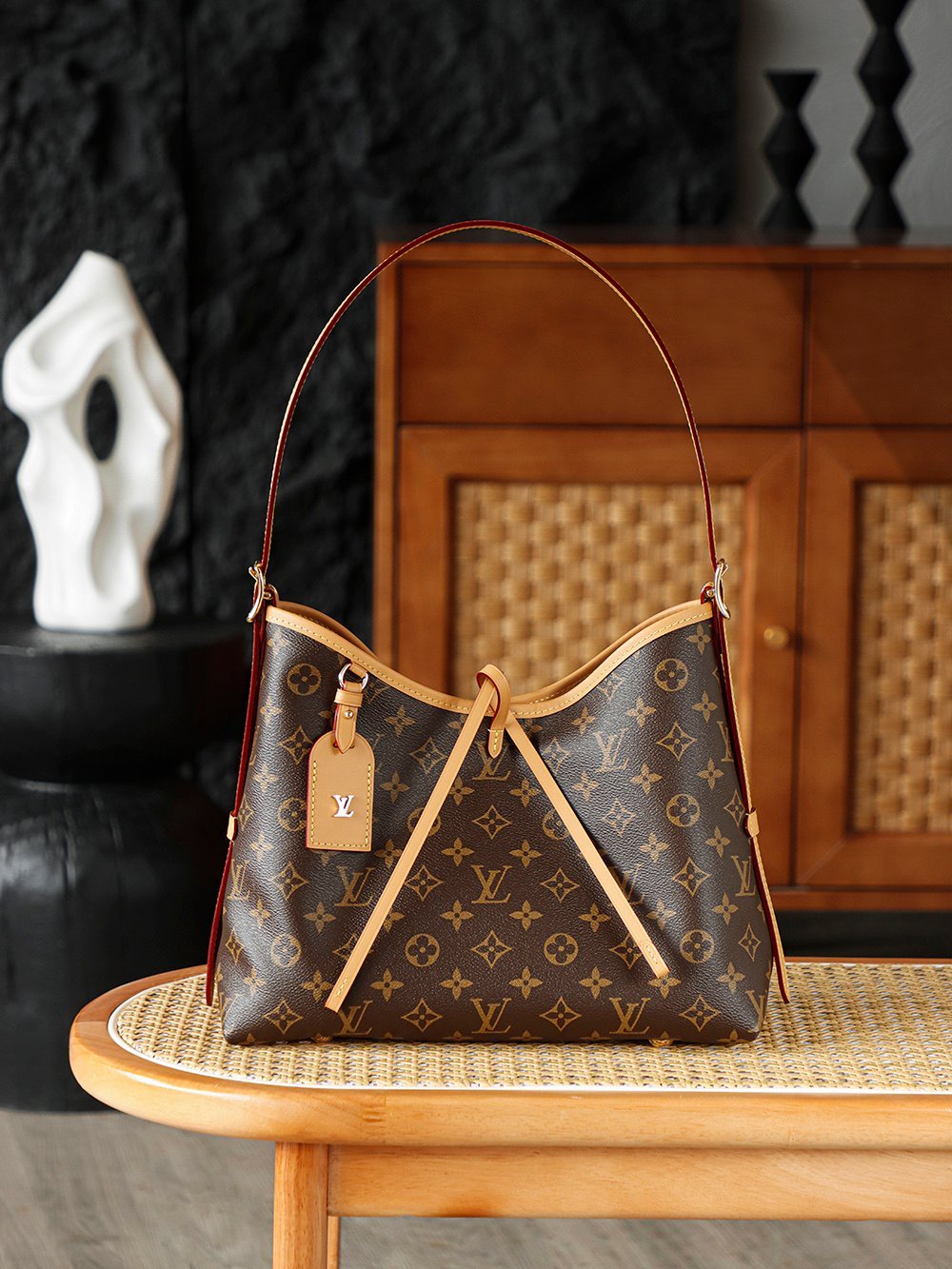 Louis Vuitton CarryAll PM – Monogram Canvas with Detachable Pouch (M46203) detail image 1 sourced from womanlvbag.com