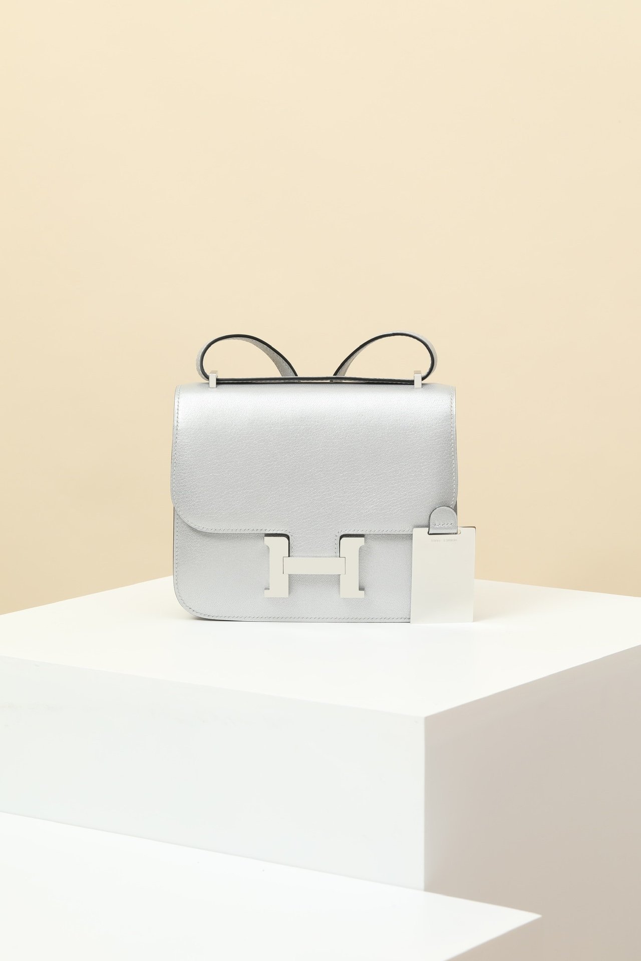 Hermès Constance 19 – Mysore Goatskin 05 Argent Olympique PHW detail image 1 sourced from womanlvbag.com