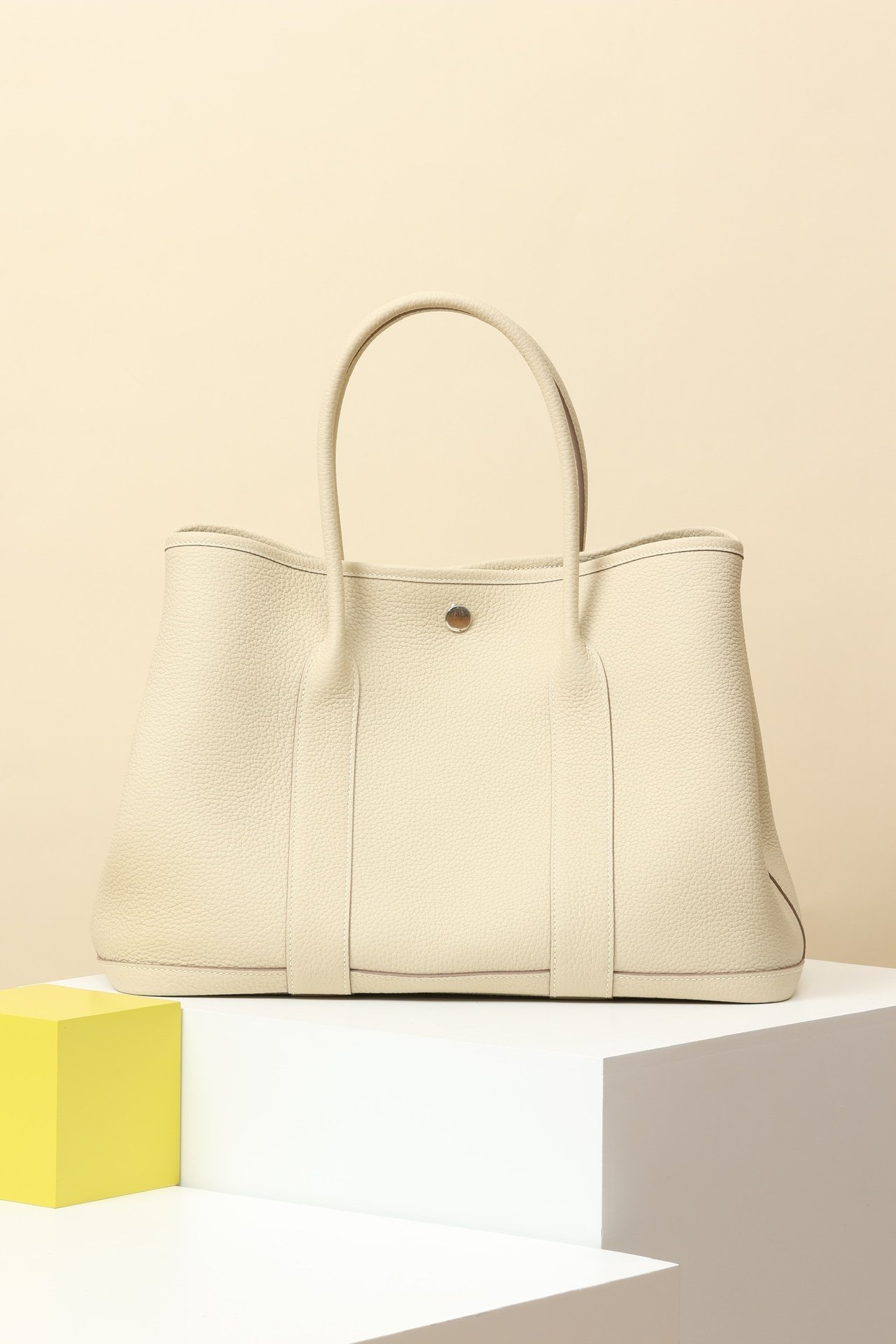 Hermès Garden Party 36 – Negonda Craie (10) PHW detail image 1 sourced from womanlvbag.com
